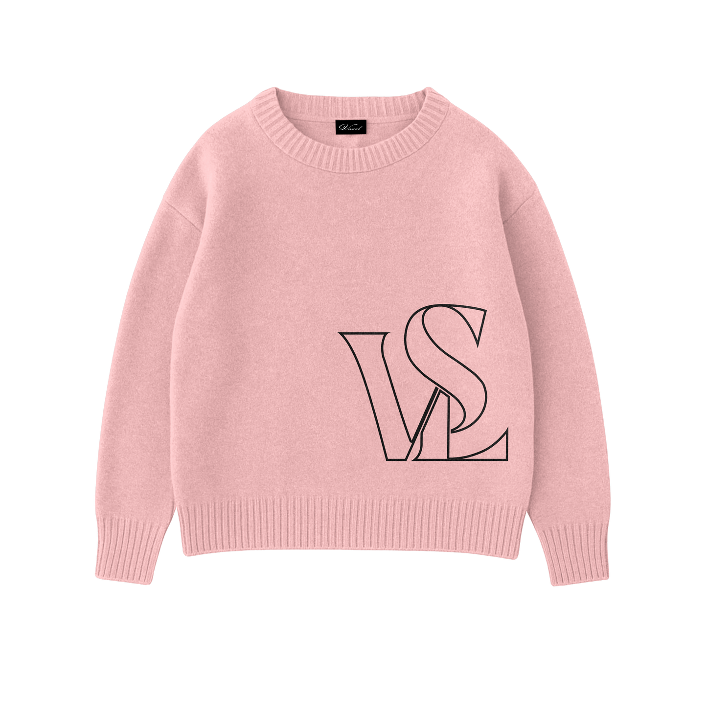 Visual Knit Sweater - Pink